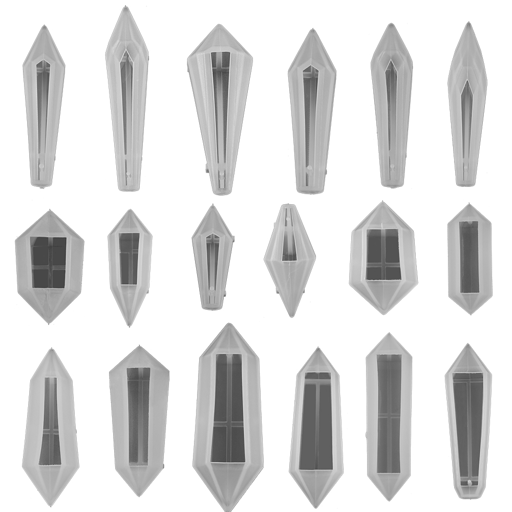 Jewelry Making Techniques - エポキシ樹脂型,1ピース,クリスタル振り子,ペンダント,uv樹脂,透明シリコンモールド,ジュエリー製造ツール