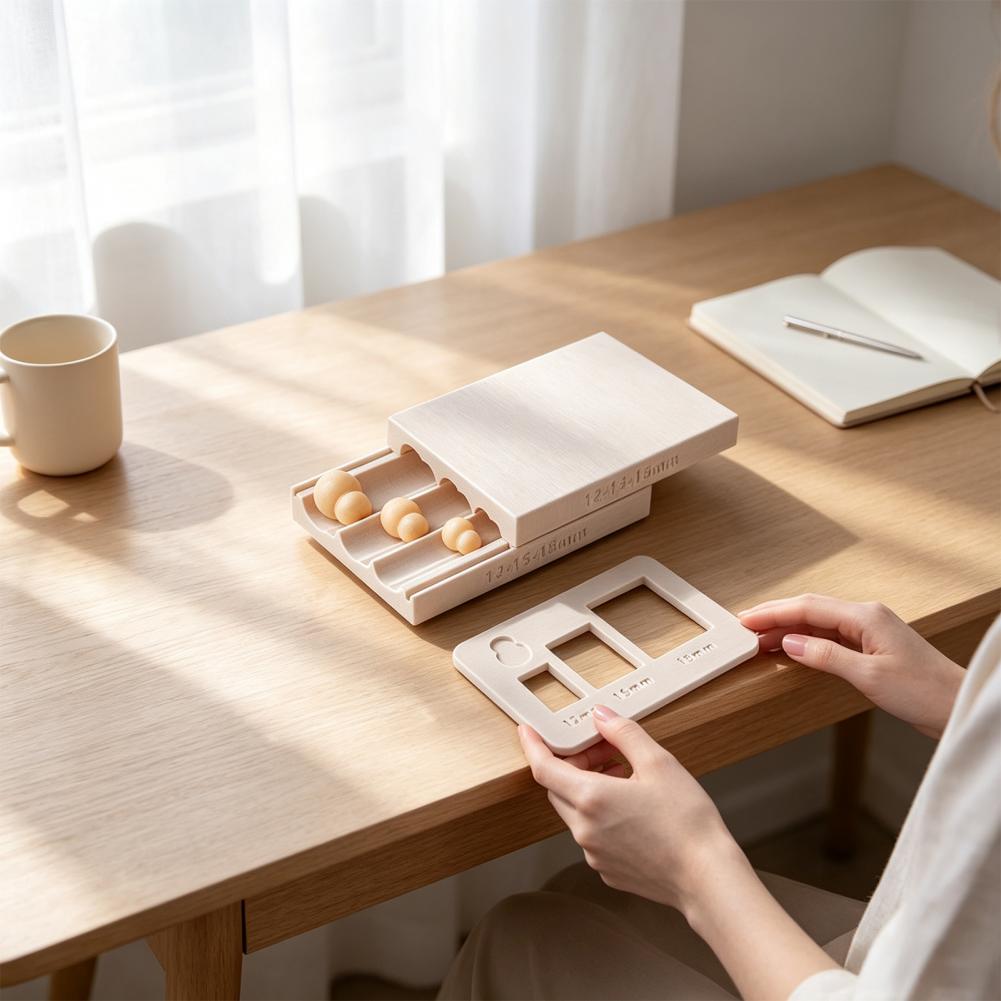 Jewelry Making In Clay - ポリマークレイモールド スノーマンビーズローラー ポリマークレイボールメーカーモールドセット 球体シェイパーローラーツール ジュエリー製作 DIYビーズ用