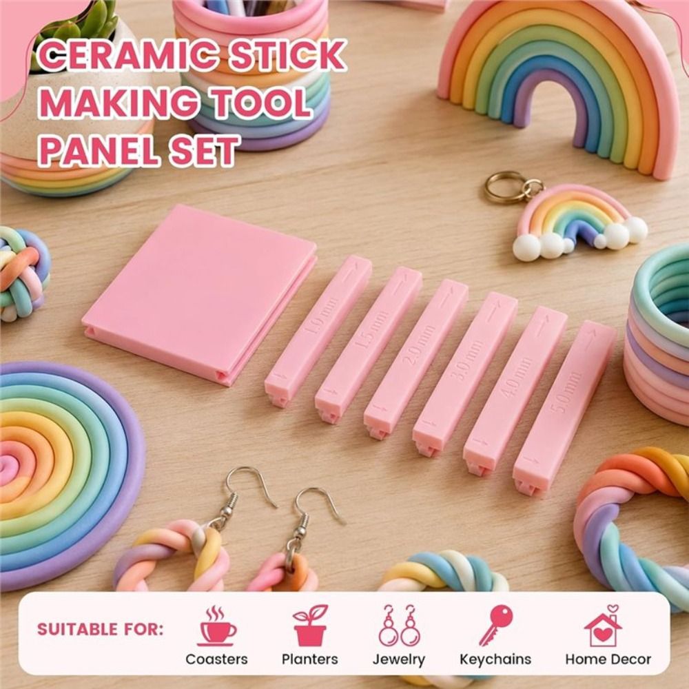 Jewelry Making Guide - プラスチック製粘土ローラーガイド、ローリング補助溝付きガイド、スネークメーカーツール、DIYストリップフープデザイン陶器粘土ツール、ジュエリー製作用