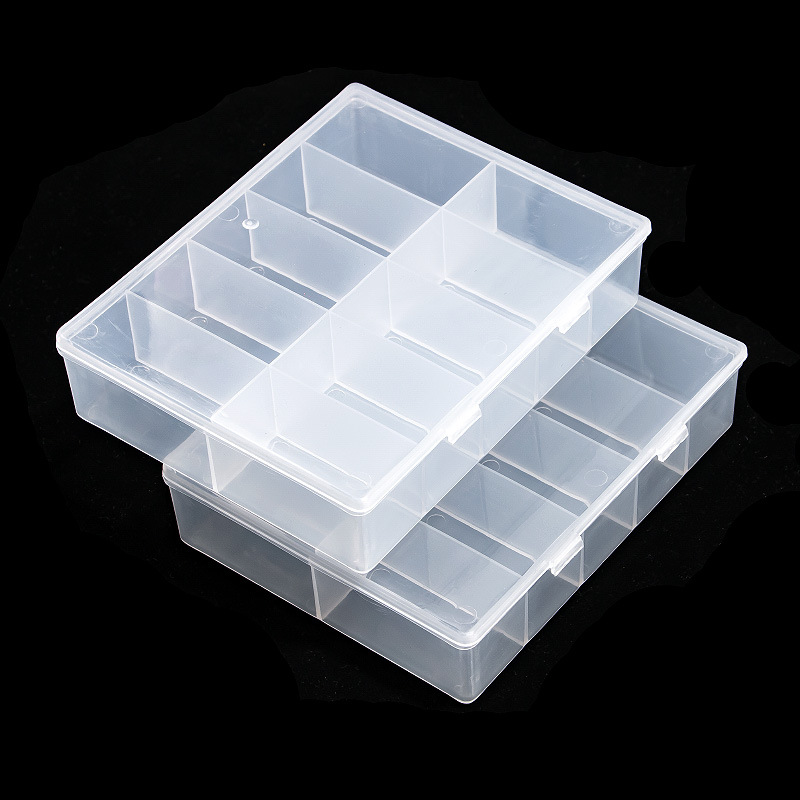 Jewelry Making Organizer Box - 美しい宝石を収納するための透明なケース,10個のグリッド,ラインストーンを収納するための空のマニキュアケース