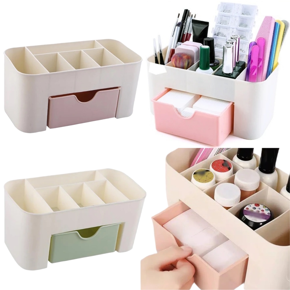 Jewelry Making Organizer Box - ネイルアートオーガナイザーデスクトップ引き出し化粧品収納ボックス化粧ブラシオーガナイザーボックスジュエリー口紅マスクコンパートメント