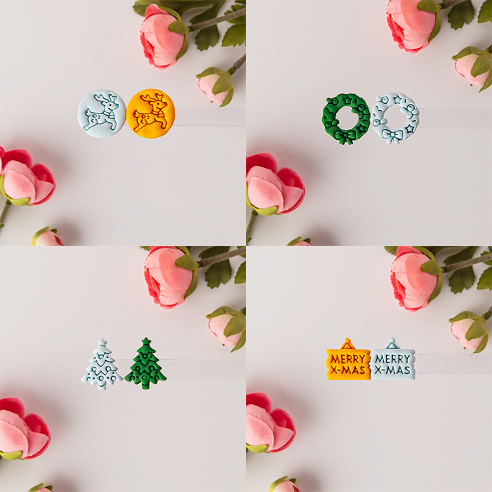 クリスマスシリーズ ポリマークレイカッター 鹿 雪の結晶 サ - Jewelry Making In Clay のレビューと価格