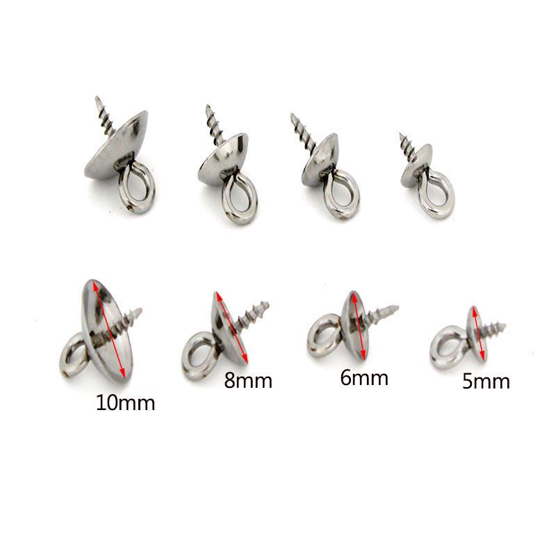20個入り ステンレス製クラスプ フック スクリューアイピン - Jewelry Making Hobby のレビューと価格