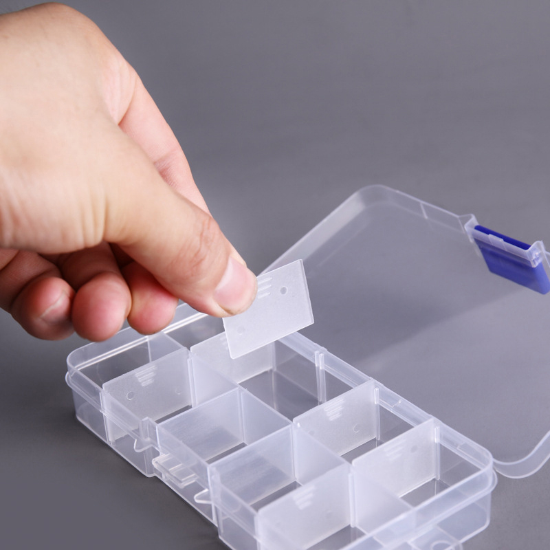 10 グリッドネイルアートオーガナイザーボックス収納ツール選 - Jewelry Making Organizer Box のレビューと価格