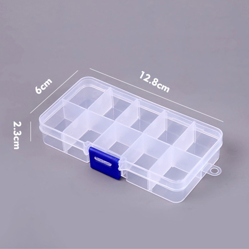 10 グリッドネイルアートオーガナイザーボックス収納ツール選 - Jewelry Making Organizer Box のレビューと価格