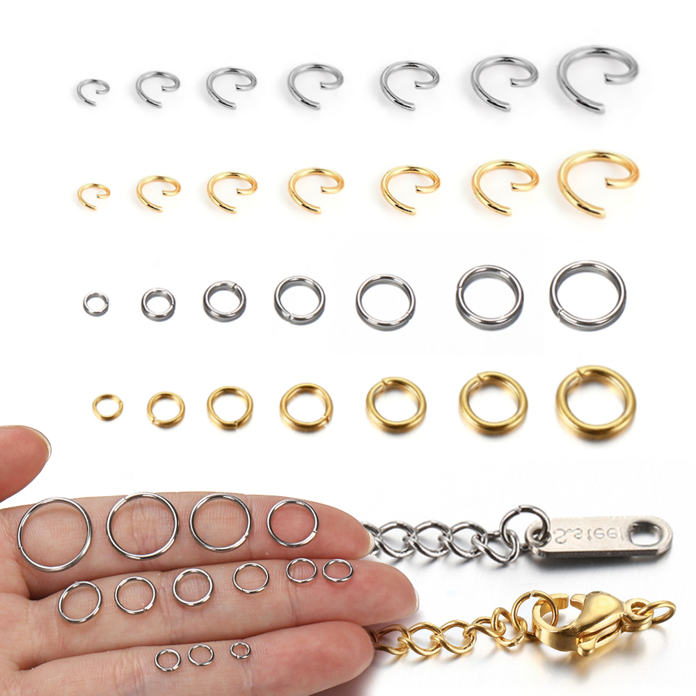 ステンレス鋼のオープンリング,スプリットリング,日曜大工のジ - Jewelry Making Supplies Wholesale のレビューと価格