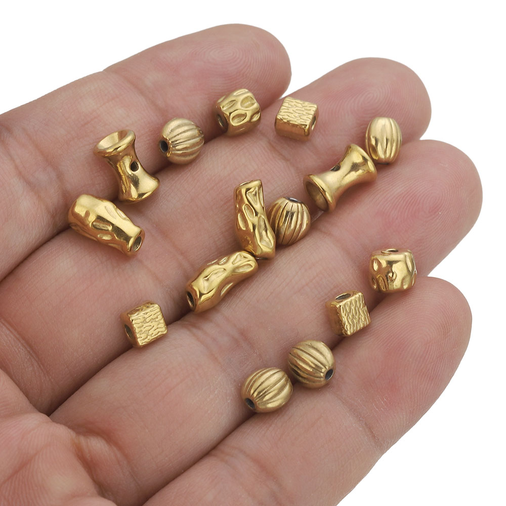10 個ステンレス鋼正方形不規則なチャームスペーサービーズ  - Jewelry Making Supplies Wholesale のレビューと価格