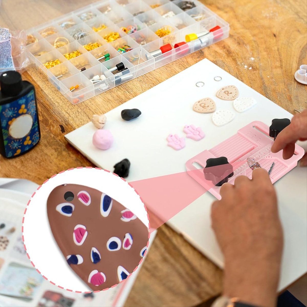 ポリマークレイイヤリングドリルガイド、ポリマークレイイヤリン - Jewelry Making Guide のレビューと価格