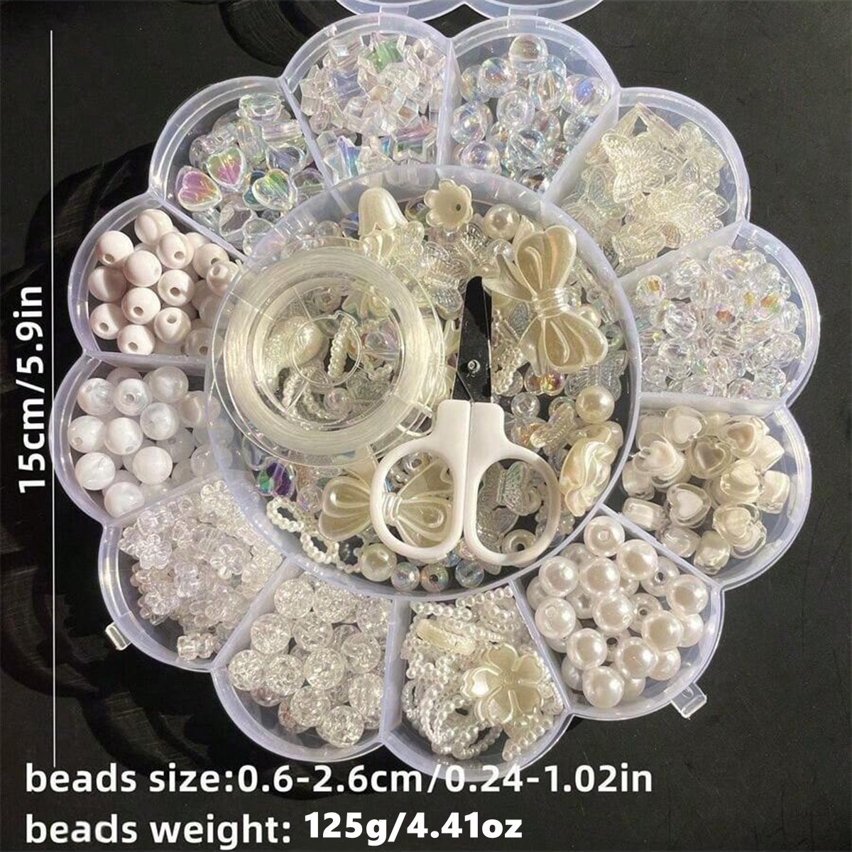 2セット/1セット 13グリッドアクリルフラワーボックスビー - Jewelry Making Organizer Box のレビューと価格