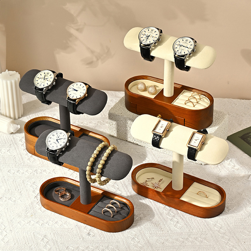 Oirlv 無垢材時計オーガナイザー棚 T バー時計ホルダー - Jewelry Making Organizer Box のレビューと価格