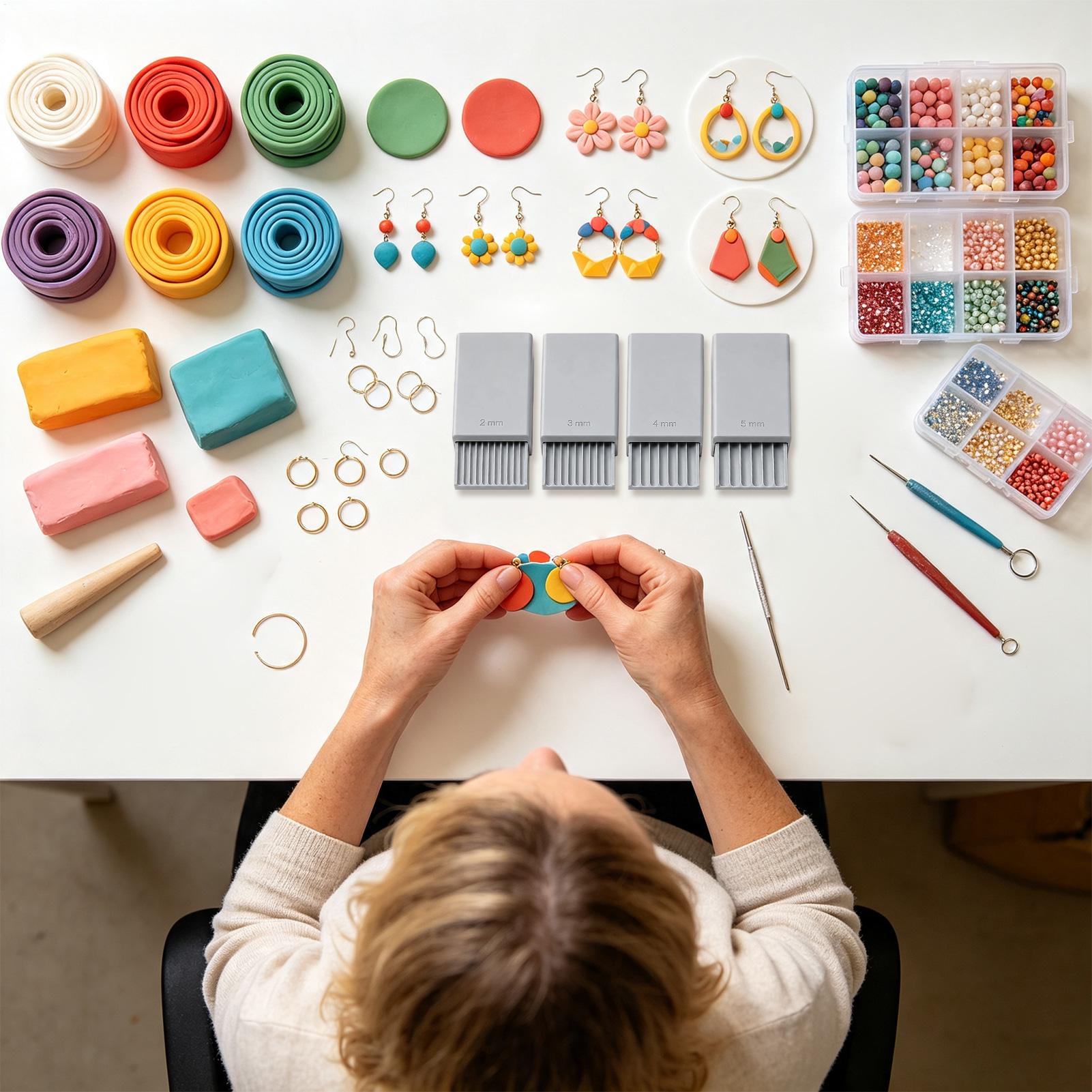 3Dプリント粘土ビーズメーカー DIY 再利用可能 ジュエリ - Jewelry Making In Clay のレビューと価格