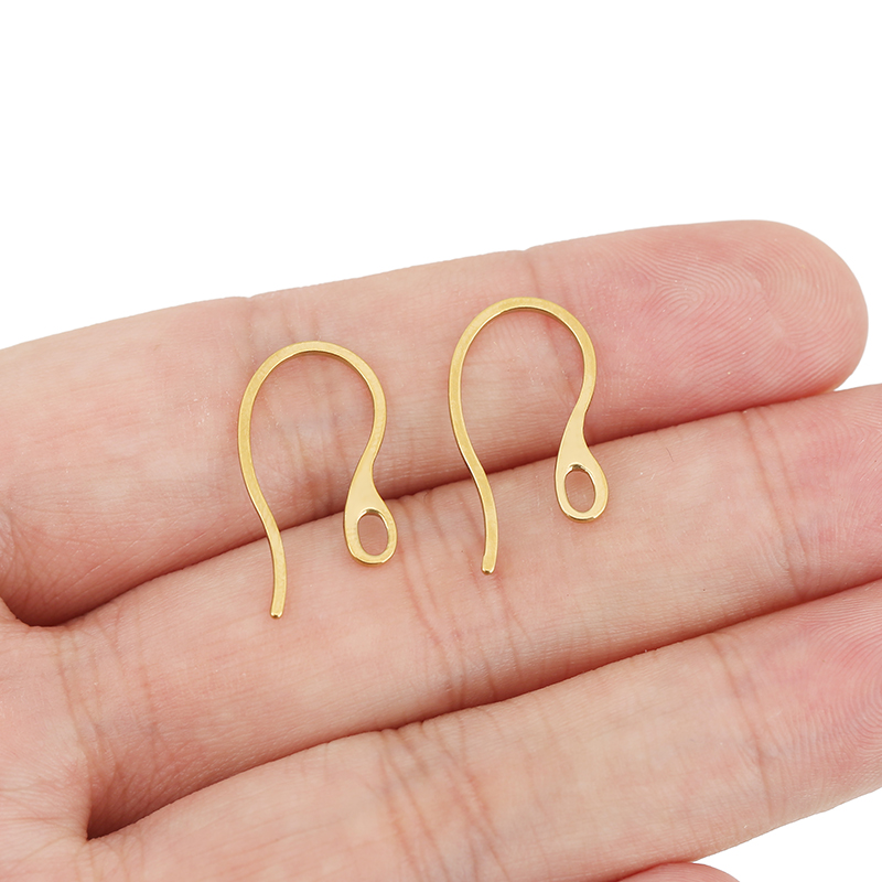 20個入り 低刺激性ステンレス製イヤリングフック PVD加工 - Jewelry Making Hobby のレビューと価格
