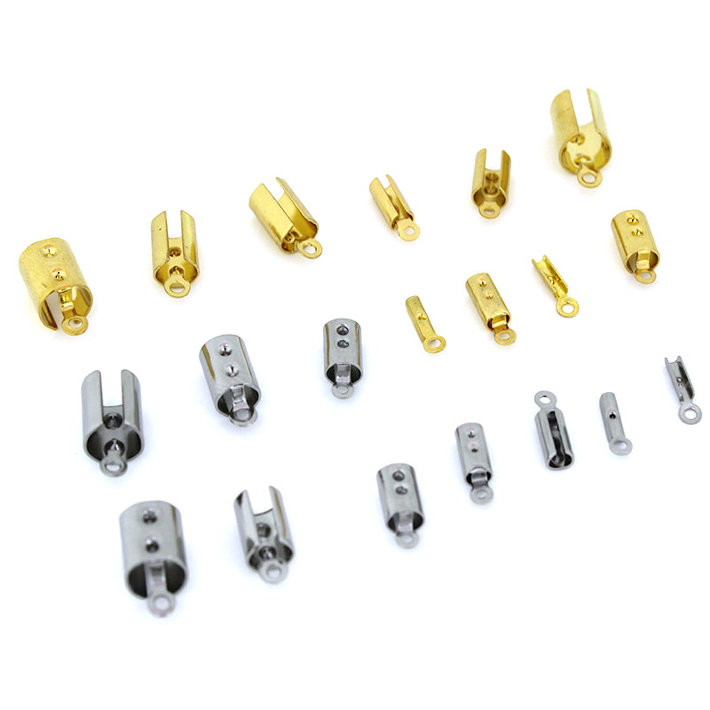 30-50 個ステンレス鋼圧着エンドクラスプファスナーコネク - Jewelry Making Hobby のレビューと価格
