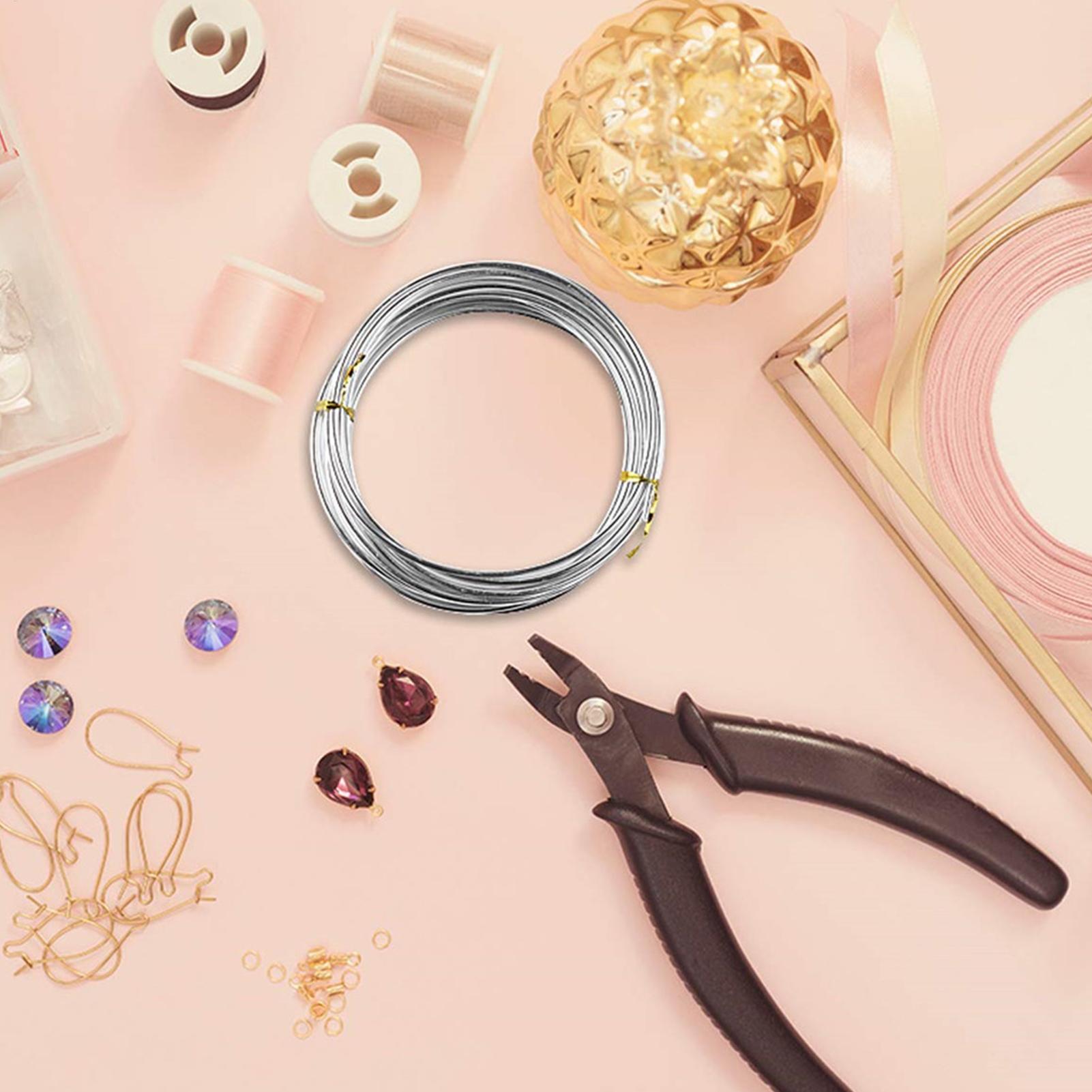 曲げ可能なクラフトワイヤー抗フェードソフトシルバーカラー曲げ - Jewelry Making Tools And Supplies のレビューと価格