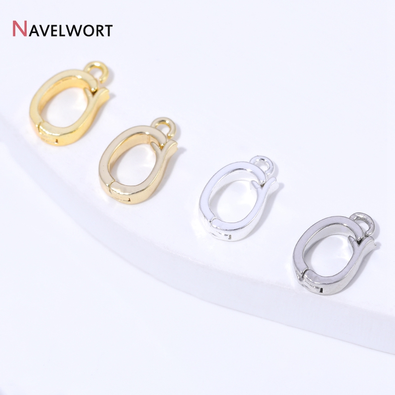 14K/18K金メッキ真鍮製ヒンジ付きネックレスエンハンサー - Jewelry Making Tools And Supplies のレビューと価格