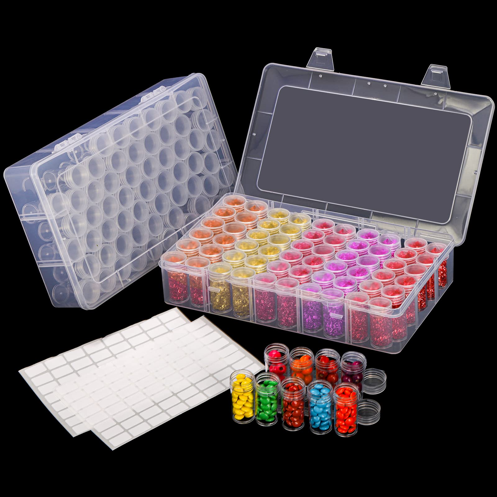 1pc 24/30//38/60 スロットプラスチック収納ボ - Jewelry Making Organizer Box のレビューと価格