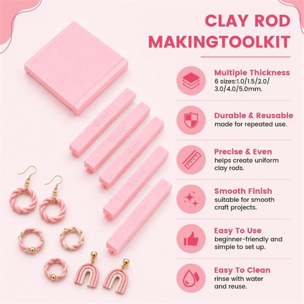 プラスチック製粘土ローラーガイド、ローリング補助溝付きガイド - Jewelry Making Guide のレビューと価格