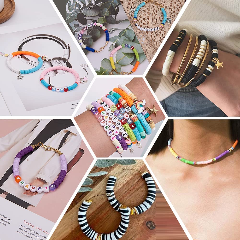ポリマークレイビーズ,ファッションジュエリー作り用の手作りビ - Jewelry Making In Clay のレビューと価格