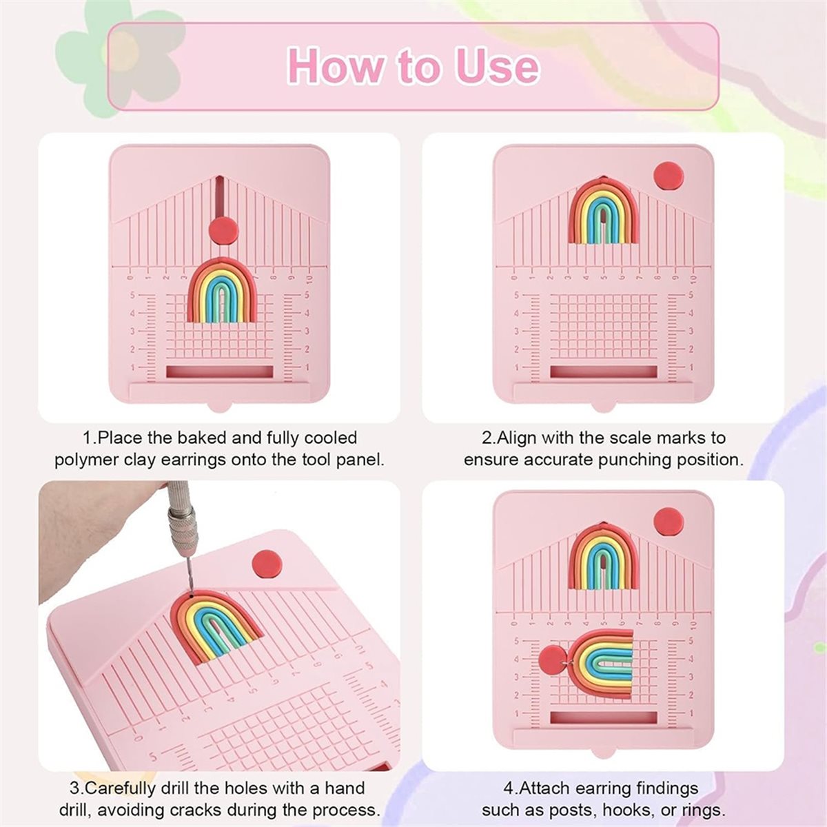 12個入りポリマークレイイヤリングドリルガイド、ポリマークレ - Jewelry Making Guide のレビューと価格