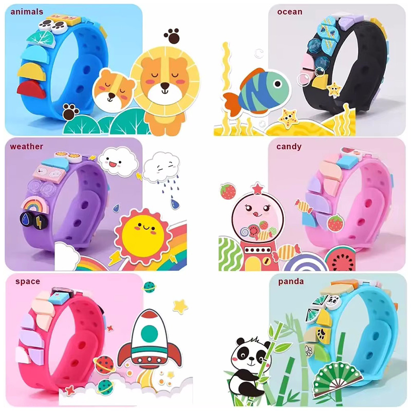 6 ピース/セット子供ビルディングブロックドットブレスレット - Jewelry Making Set のレビューと価格