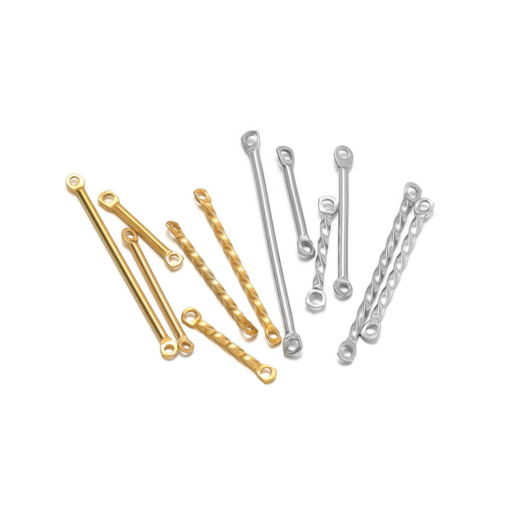 20 個ステンレス鋼ツイストロッドコネクタ二穴リンクスティッ - Jewelry Making Tools And Supplies のレビューと価格