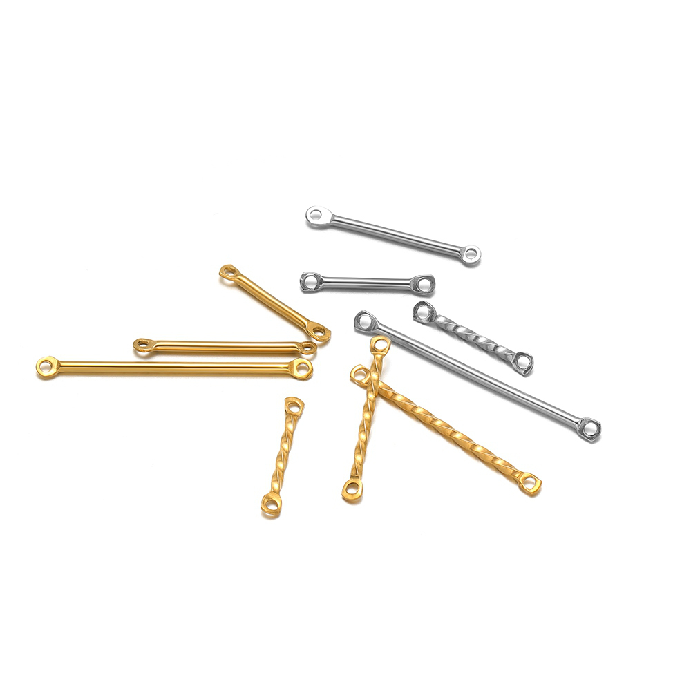 20 個ステンレス鋼ツイストロッドコネクタ二穴リンクスティッ - Jewelry Making Tools And Supplies のレビューと価格