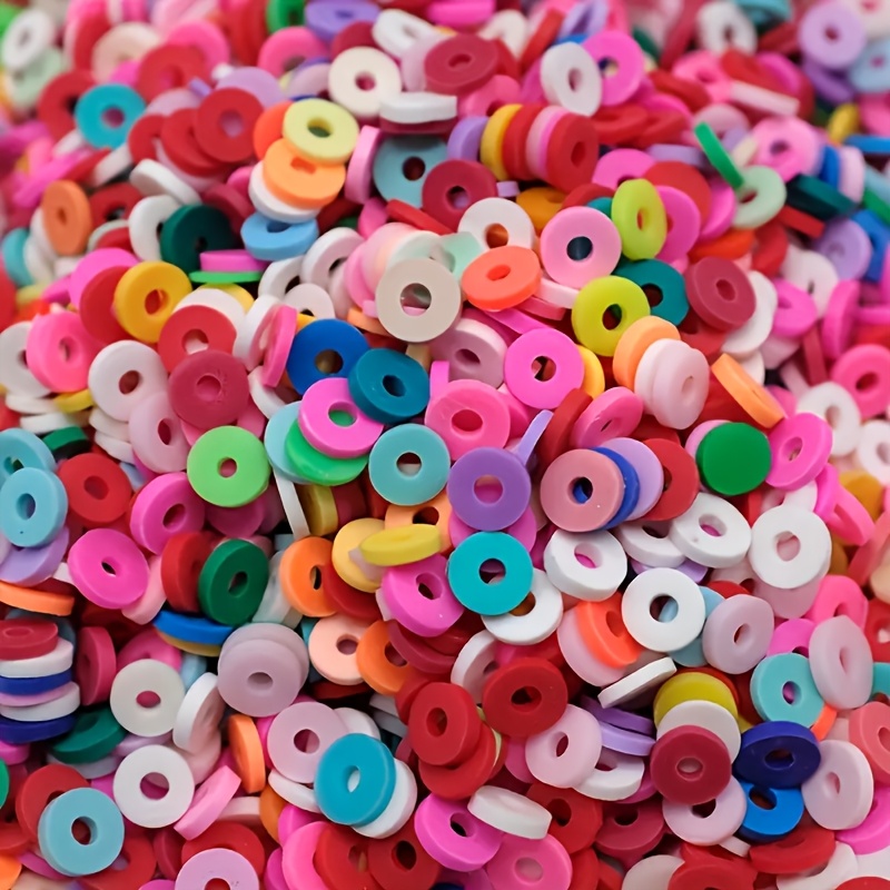 1000個、6mm（0.236インチ）、混合色ポリマークレイ - Jewelry Making In Clay のレビューと価格