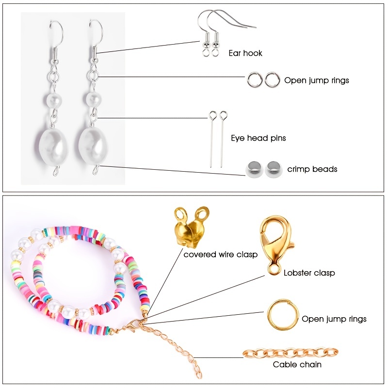 1420個入り 1箱 ジュエリーパーツセット イヤリング製作 - Jewelry Making Set のレビューと価格